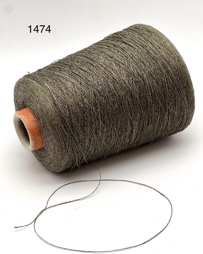 Servizi E Seta LINO linen yarn cone 1300m Italy
Luxury Italian 100 percent linen lace yarn close up
Fine linen yarn for summer tops weaving and blending
LINO linen yarn 1300m per 100g natural matte texture
Italian linen lace yarn for breathable garments and wraps