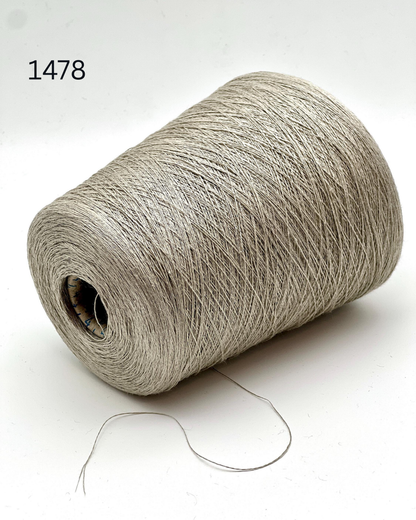 Servizi E Seta LINO linen yarn cone Italy lace weight 1300m per 100g
Italian linen yarn LINO fine lace weight breathable summer yarn
100 percent linen yarn cone weaving knitting lightweight natural fiber