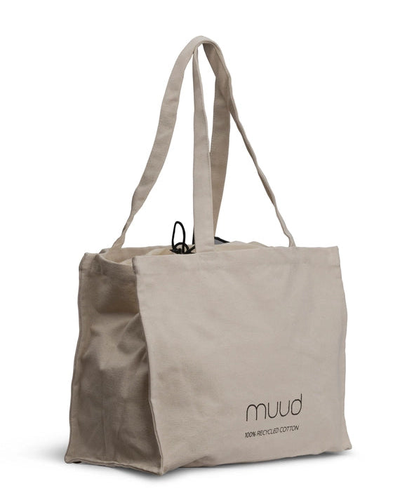 muud recycled cotton shopper tote bag canvas reusable project bag from iDOKNiT