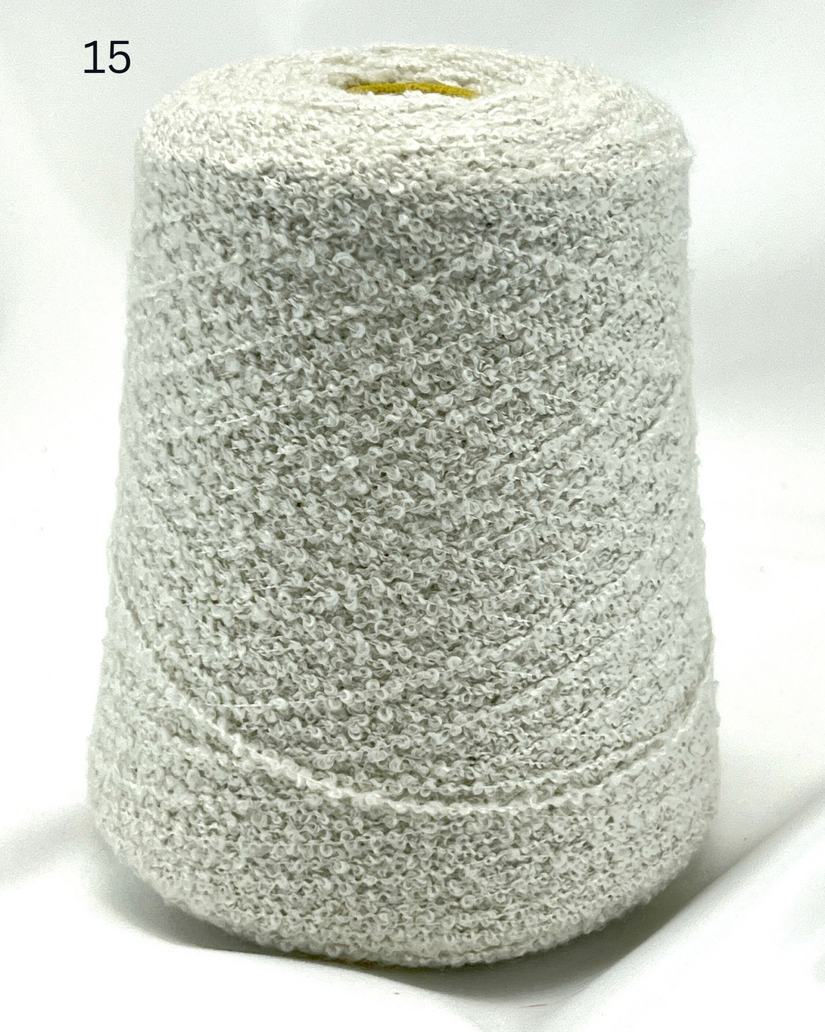 Zegna Baruffa 80 percent cashmere 20 percent silk boucle Italian textured yarn ball and cone from iDOKNiT