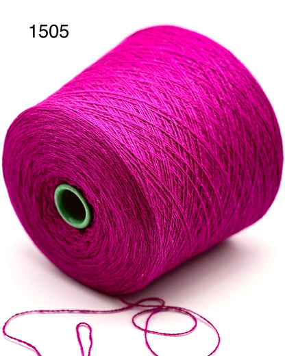 Elite iDOKNiT luxury lace yarn, LHASA by Filcom Italy. 40% yak, 40% cashmere, and 20% silk blend, Nm 2/11000. Authentic Italian-made ultra-fine yarn with natural warmth and soft bloom curated by iDOKNiT for professional knitting.