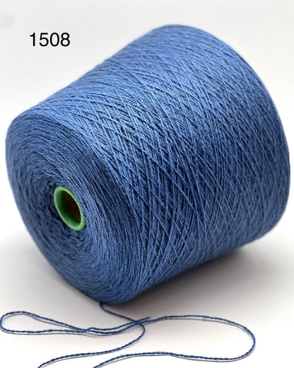 Elite iDOKNiT luxury lace yarn, LHASA by Filcom Italy. 40% yak, 40% cashmere, and 20% silk blend, Nm 2/11000. Authentic Italian-made ultra-fine yarn with natural warmth and soft bloom curated by iDOKNiT for professional knitting.