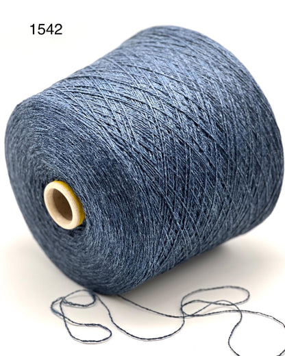 COARSEHAIR 2/11 cashmere yarn luxury Italian yarn
100 percent cashmere lace fingering yarn 550m per 100g
Soft luxury cashmere yarn for sweaters shawls and scarves
Italian cashmere cone yarn close up texture detail
COARSEHAIR 2/11 lightweight wearable cashmere yarn