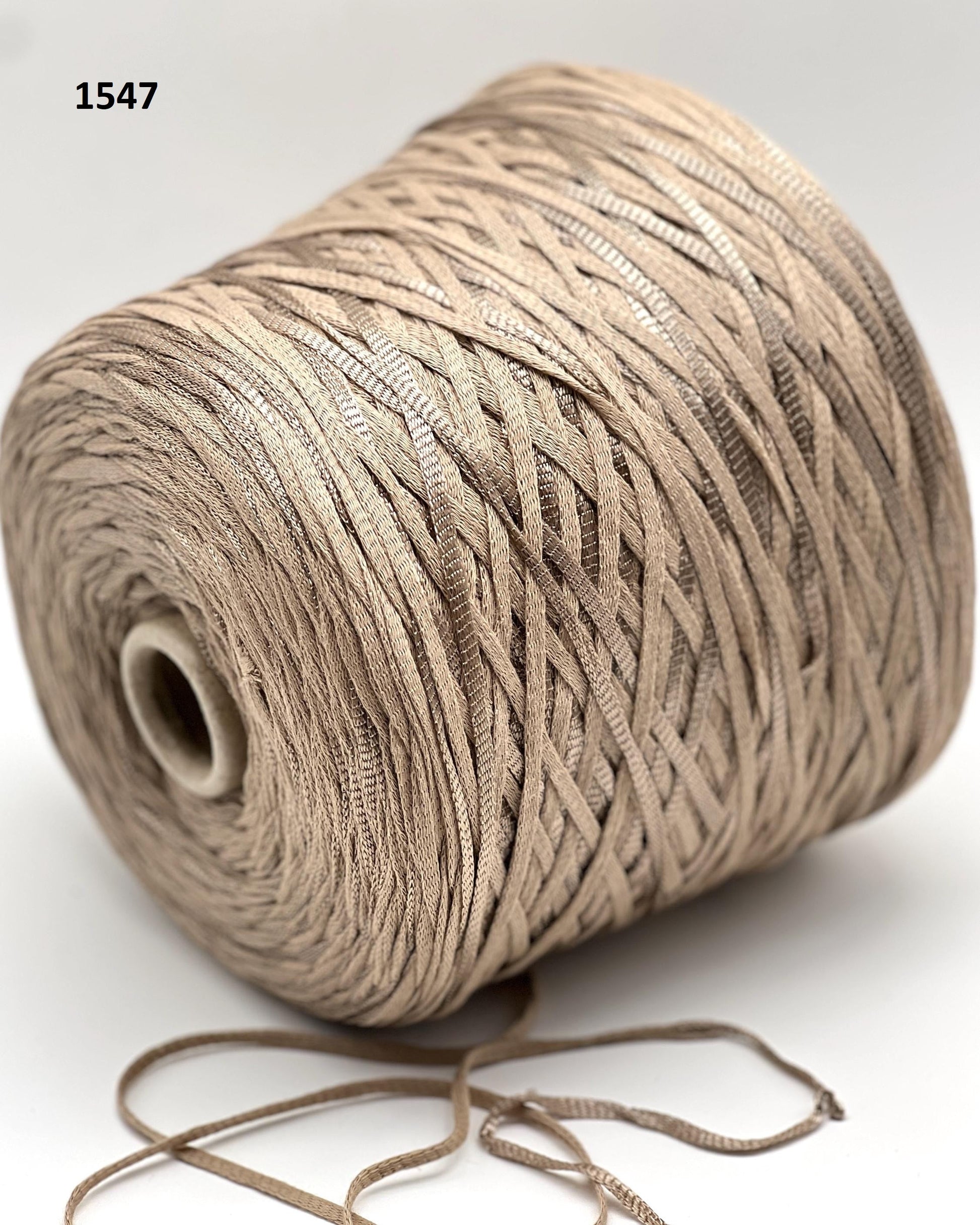 Mister Joe GRAFFITO 71% cotton 29% viscose Italian Aran yarn with a bold ribbon texture for summer knitting at iDOKNiT.