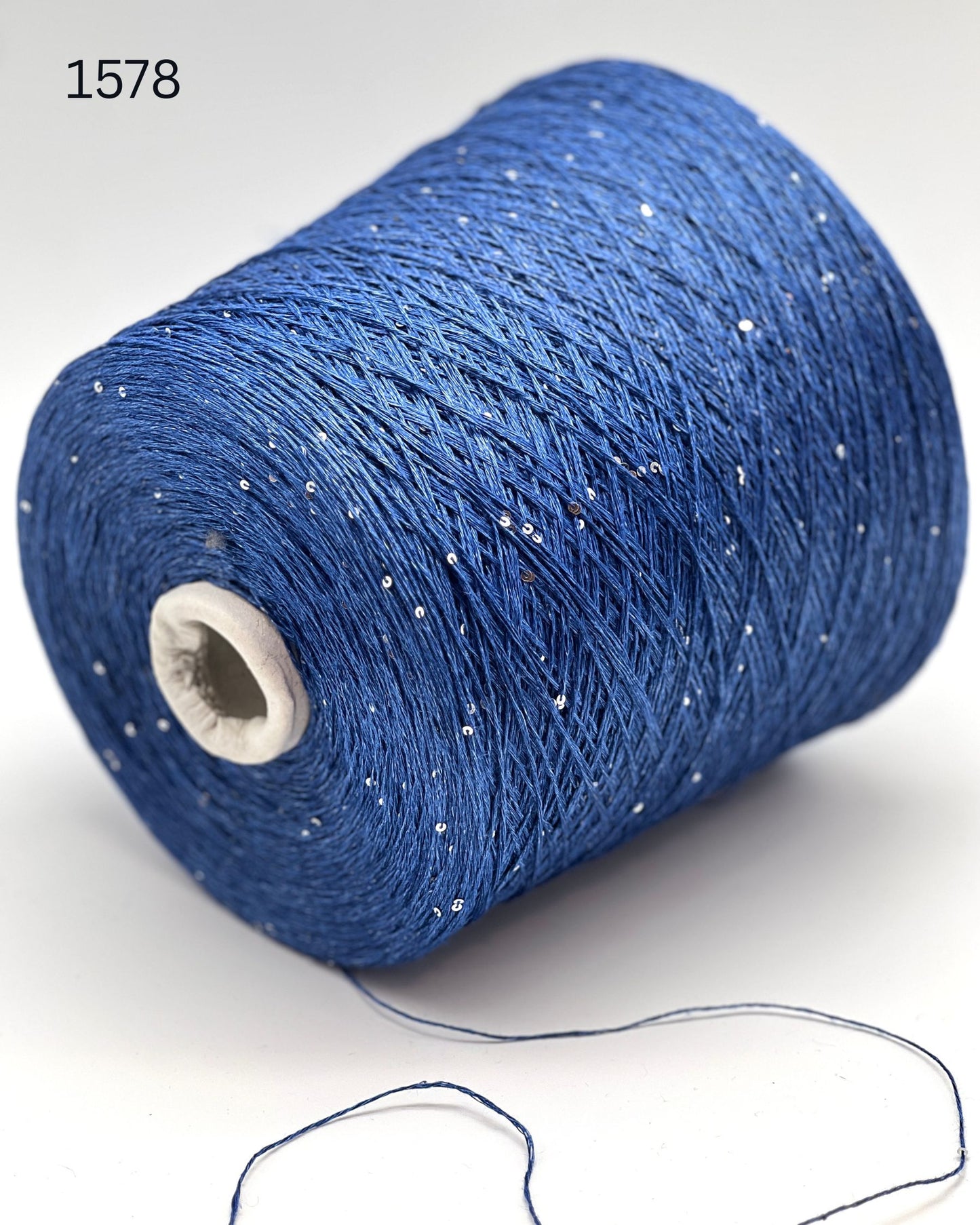 Hilo brillante de seda y lino Paillettes, SAINT TROPEZ, hilo italiano de lujo de RiGo, en ovillos o conos, grosor fingering, 400 m/100 g (437 y/3,52 oz)