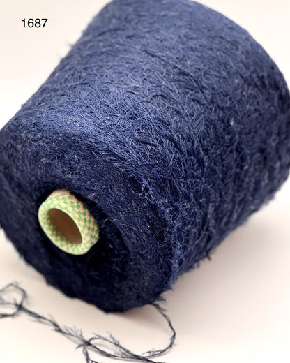 GRASS EYELASH Cotton Yarn, TAGLIATINO, Premium Italian Yarn by G&G Filati, Balls or Cones, Fingering  Weight: 410m/100g (448y/3.52oz)