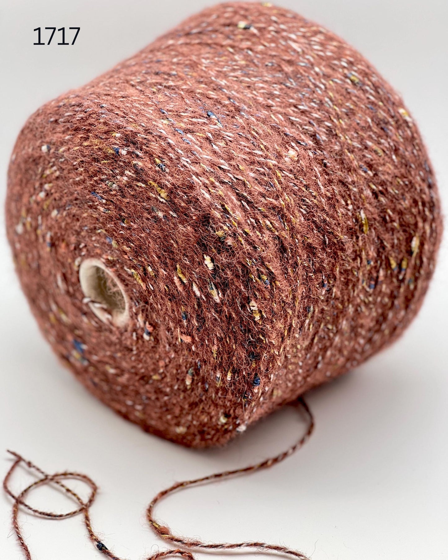 RiGo Taurus Italian baby alpaca boucle textured aran weight yarn in hand wound balls from iDOKNiT