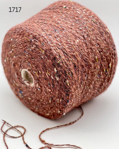 RiGo Taurus Italian baby alpaca boucle textured aran weight yarn in hand wound balls from iDOKNiT
