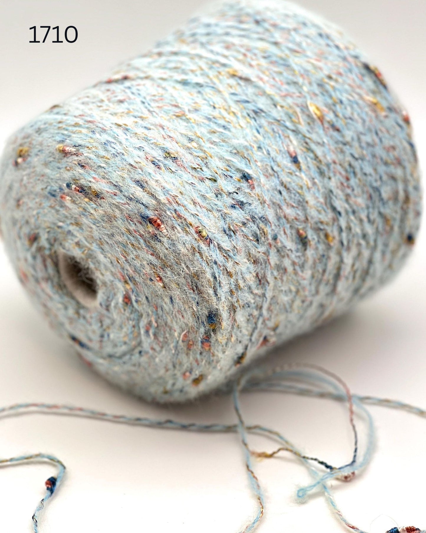 RiGo Taurus Italian baby alpaca boucle textured aran weight yarn in hand wound balls from iDOKNiT
