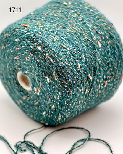 RiGo Taurus Italian baby alpaca boucle textured aran weight yarn in hand wound balls from iDOKNiT