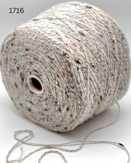 RiGo Taurus Italian baby alpaca boucle textured aran weight yarn in hand wound balls from iDOKNiT