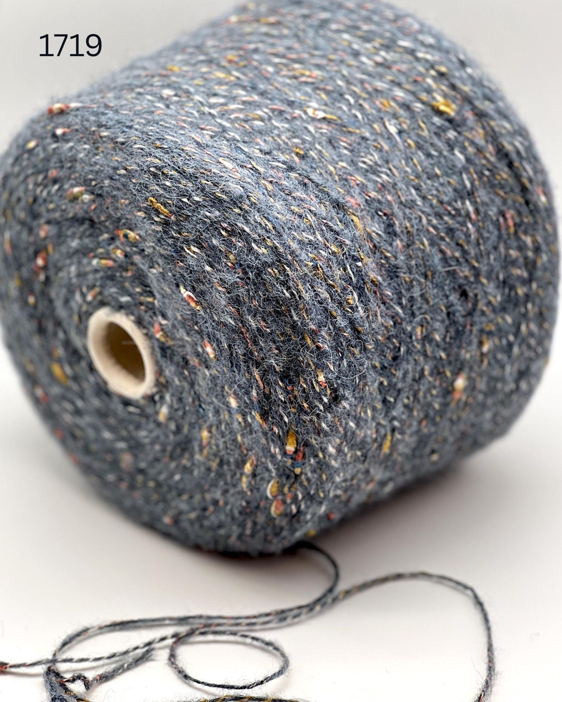 RiGo Taurus Italian baby alpaca boucle textured aran weight yarn in hand wound balls from iDOKNiT