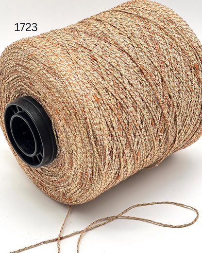 Ri.Go Stellina cotton metallic lurex cocoon slub sport weight yarn from iDOKNiT