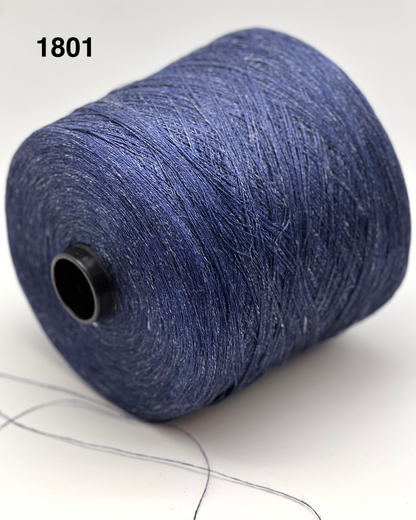 Spool of blue thread on a white background with number 1801.