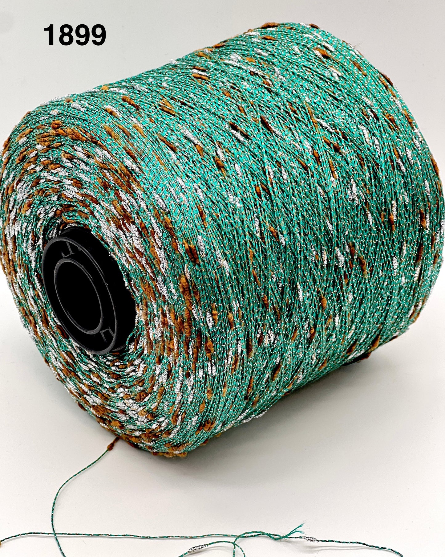 Cotton FANTASY FLAME Lurex Tweed Yarn, CRISTALLO, Luxury Collection by RiGo, Sold in Balls or on Cones, Lace Yarn, VARIABLE METRAGE/YARDAGE