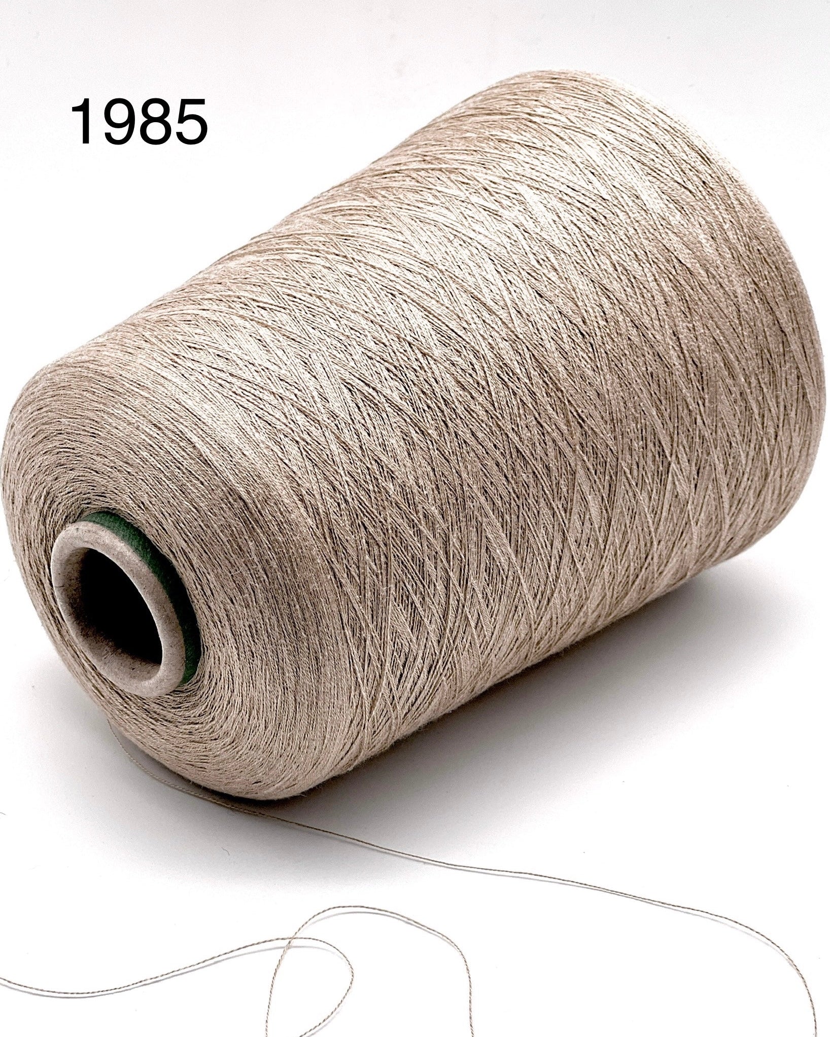 Servizi e Seta GANSHU luxury Italian yarn on cone, 55% mulberry silk and 45% linen blend, extra-fine lace weight for summer knitting and crochet at iDOKNiT.