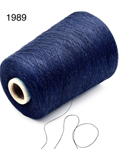 Servizi e Seta GANSHU luxury Italian yarn on cone, 55% mulberry silk and 45% linen blend, extra-fine lace weight for summer knitting and crochet at iDOKNiT.