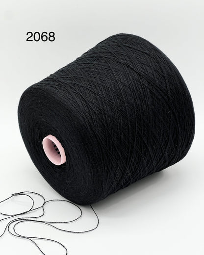 Elite iDOKNiT PRESTIGE 100% Cashmere lace weight yarn, 2-ply Nm 2/26 construction, premium Chinese fiber ordered by Italian luxury manufacturers and sourced from the Italian yarn stock market.