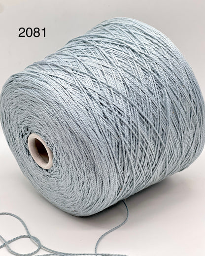Elite iDOKNiT luxury cotton yarn, SCIROCCO by RiGo Italy. 100% mercerized cotton DK weight, Nm 2/5000. Authentic Italian-made high-sheen yarn curated by iDOKNiT for professional knitting.