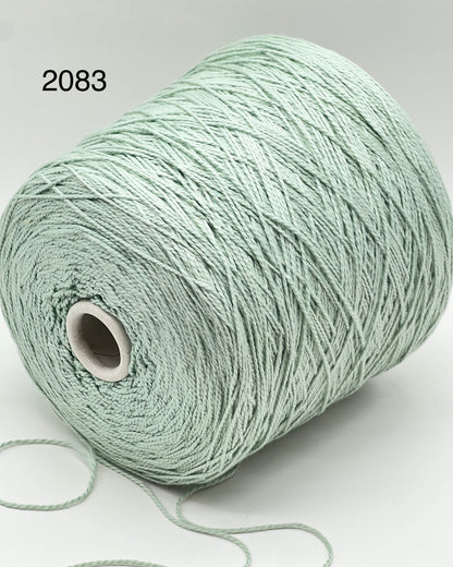 Elite iDOKNiT luxury cotton yarn, SCIROCCO by RiGo Italy. 100% mercerized cotton DK weight, Nm 2/5000. Authentic Italian-made high-sheen yarn curated by iDOKNiT for professional knitting.