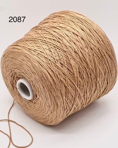 Elite iDOKNiT luxury cotton yarn, SCIROCCO by RiGo Italy. 100% mercerized cotton DK weight, Nm 2/5000. Authentic Italian-made high-sheen yarn curated by iDOKNiT for professional knitting.