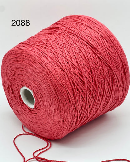 Elite iDOKNiT luxury cotton yarn, SCIROCCO by RiGo Italy. 100% mercerized cotton DK weight, Nm 2/5000. Authentic Italian-made high-sheen yarn curated by iDOKNiT for professional knitting.