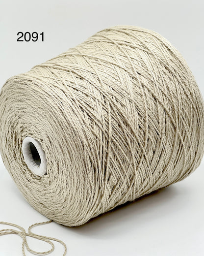 Elite iDOKNiT luxury cotton yarn, SCIROCCO by RiGo Italy. 100% mercerized cotton DK weight, Nm 2/5000. Authentic Italian-made high-sheen yarn curated by iDOKNiT for professional knitting.
