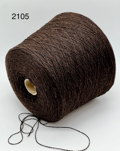 Elite iDOKNiT luxury lace weight carded yarn, LAMORA by Lanecardate Italy. 25% angora and 75% superfine merino wool blend, 800m/100g. Authentic Italian-made yarn with a signature soft halo and exquisite warmth curated by iDOKNiT for professional knitting.