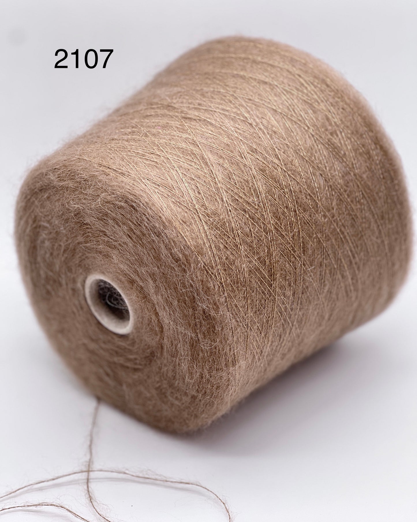 Elite iDOKNiT luxury lace weight yarn, AURORA by Filcom Italy. 70% super kid mohair and 30% silk blend, Nm 8500. Authentic Italian-made fluffy yarn with a dreamy halo and elegant silk core curated by iDOKNiT for professional knitting