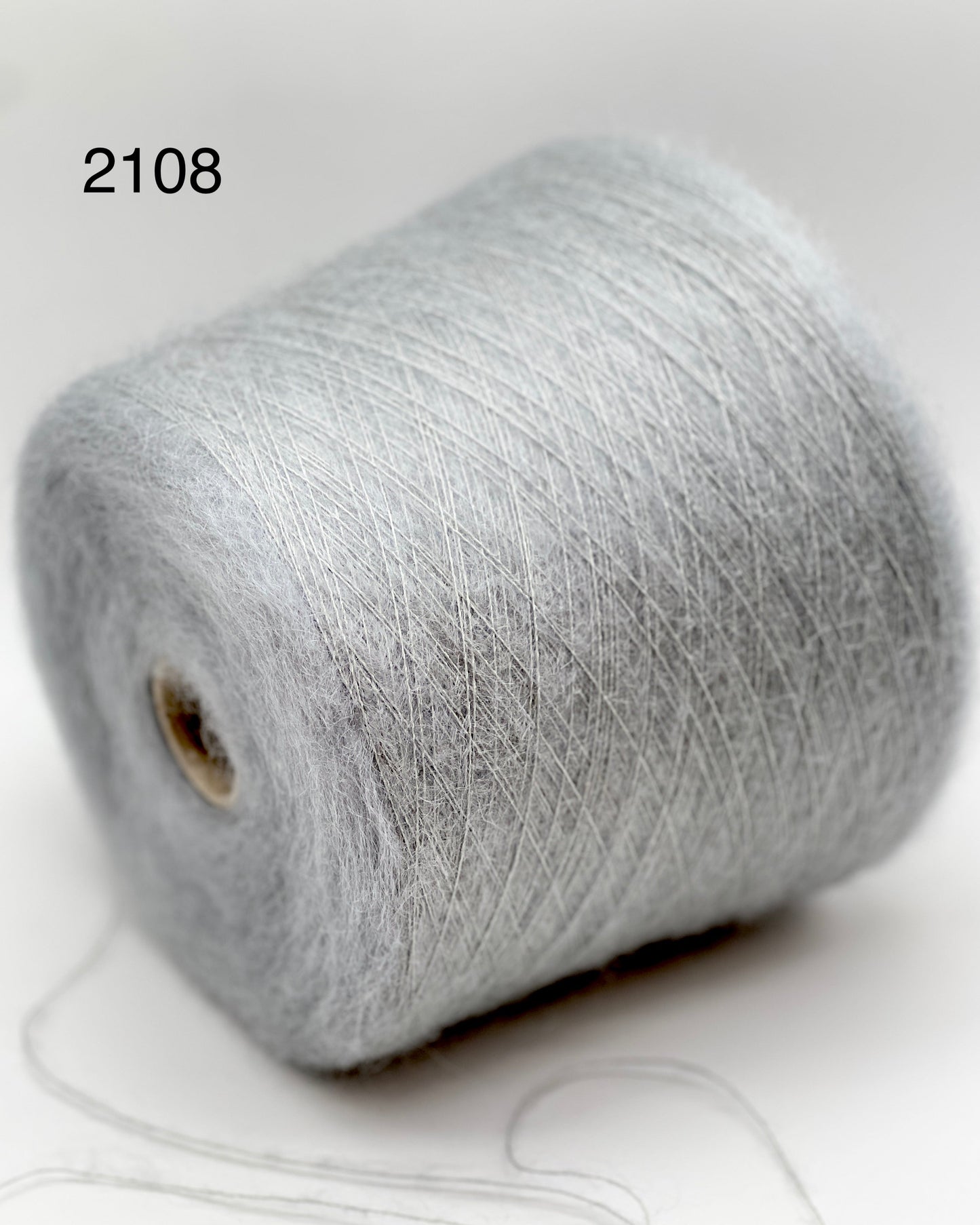 Elite iDOKNiT luxury lace weight yarn, AURORA by Filcom Italy. 70% super kid mohair and 30% silk blend, Nm 8500. Authentic Italian-made fluffy yarn with a dreamy halo and elegant silk core curated by iDOKNiT for professional knitting