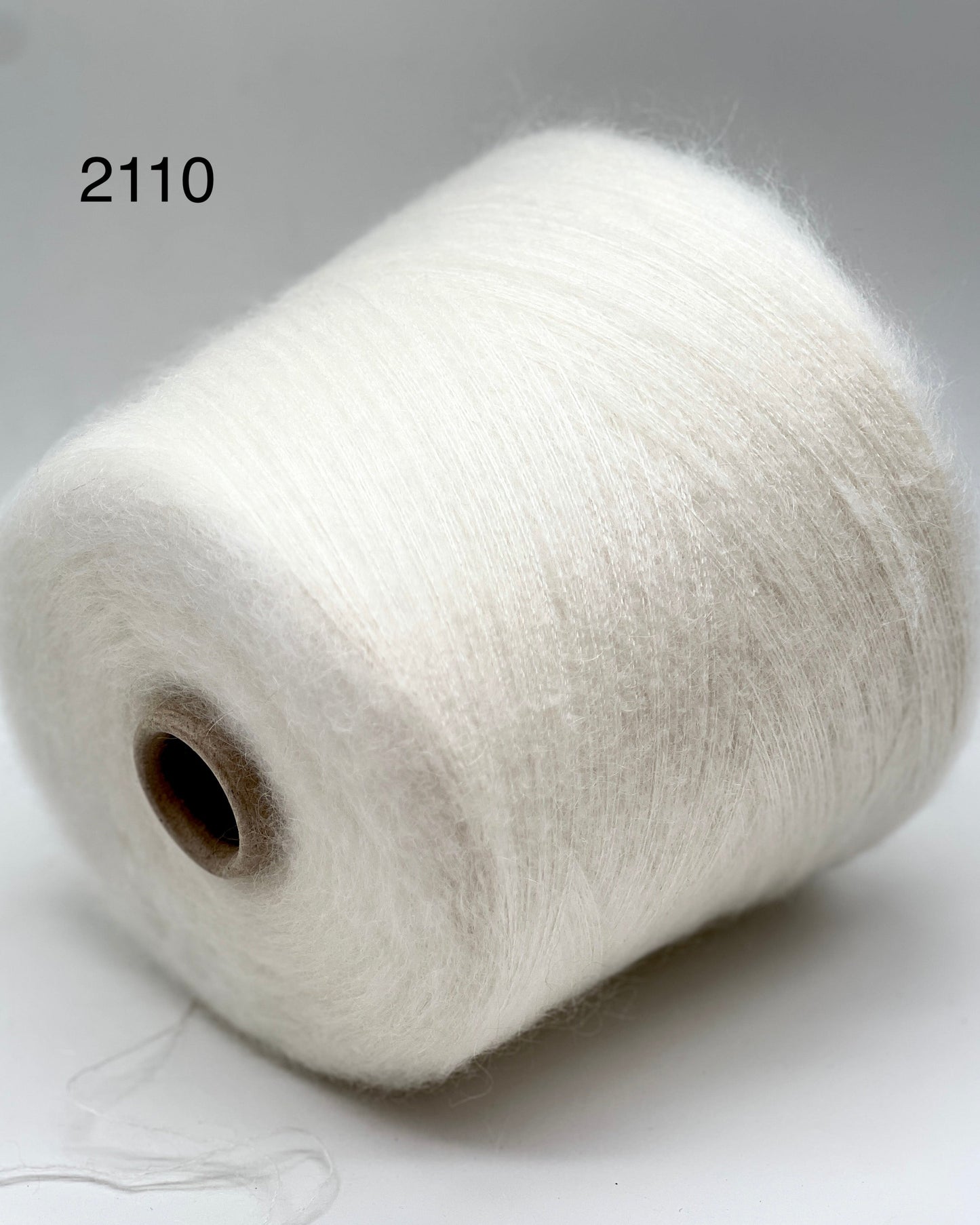 Elite iDOKNiT luxury lace weight yarn, AURORA by Filcom Italy. 70% super kid mohair and 30% silk blend, Nm 8500. Authentic Italian-made fluffy yarn with a dreamy halo and elegant silk core curated by iDOKNiT for professional knitting