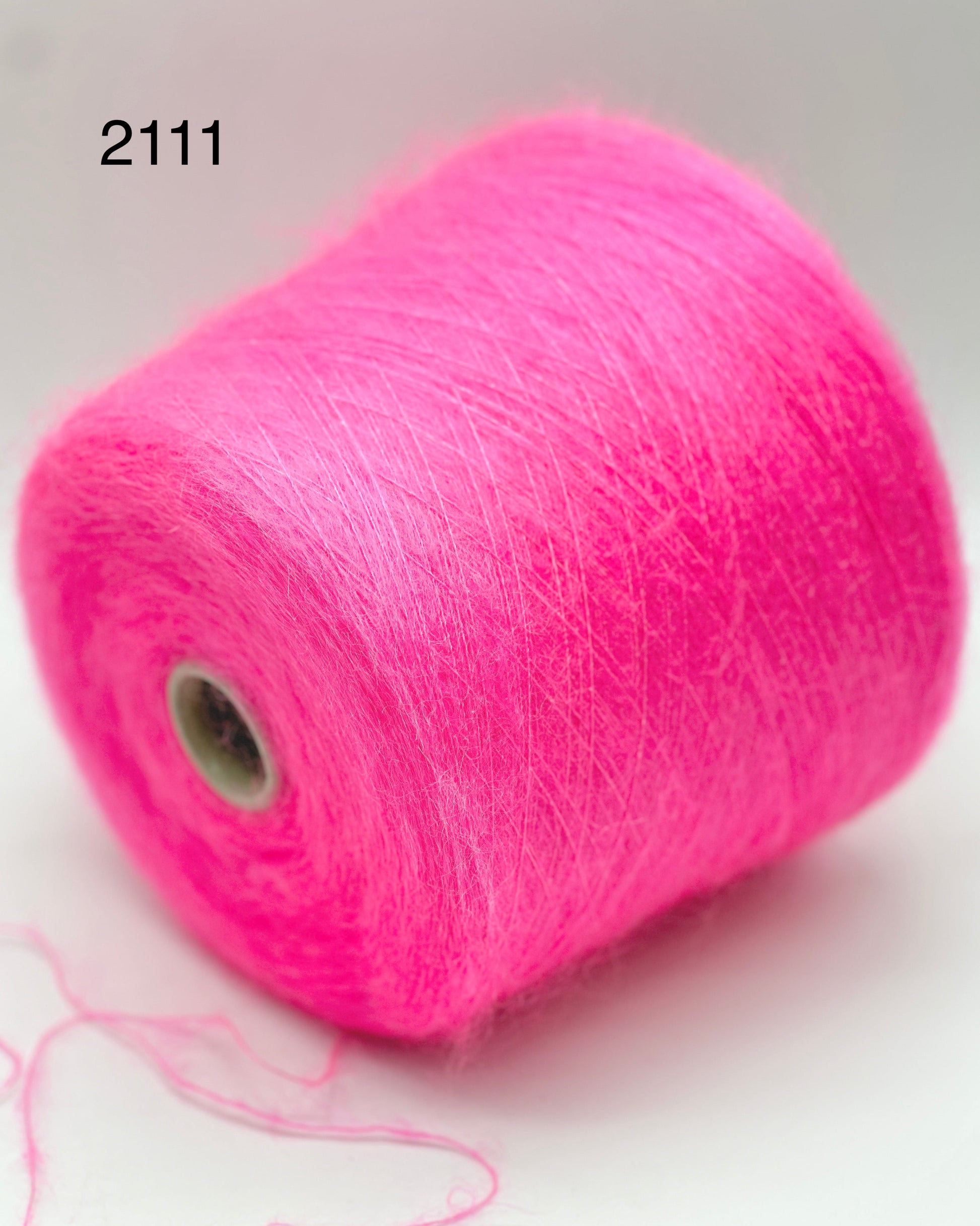 Elite iDOKNiT luxury lace weight yarn, AURORA by Filcom Italy. 70% super kid mohair and 30% silk blend, Nm 8500. Authentic Italian-made fluffy yarn with a dreamy halo and elegant silk core curated by iDOKNiT for professional knitting