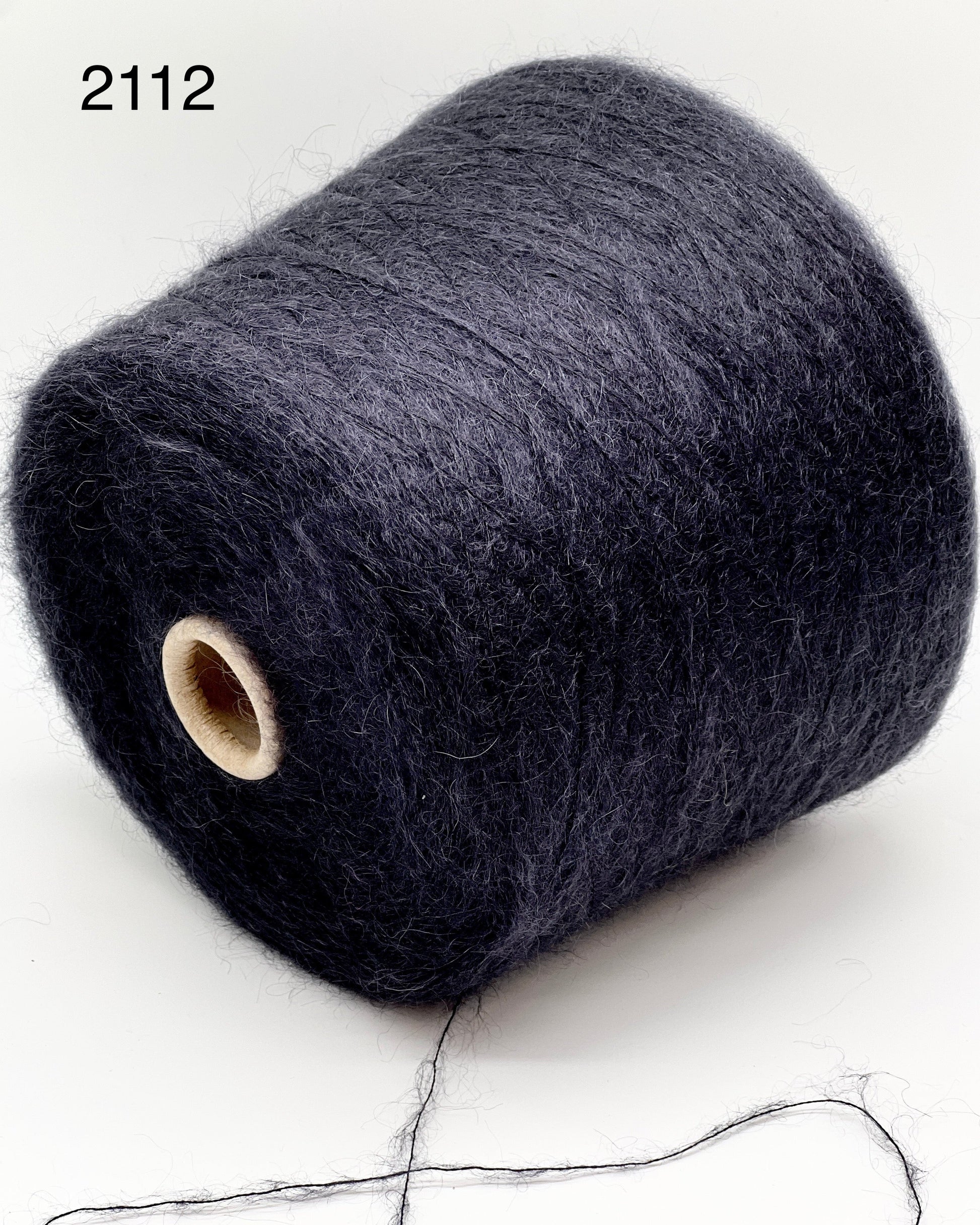 Elite iDOKNiT luxury lace weight yarn, AURORA by Filcom Italy. 70% super kid mohair and 30% silk blend, Nm 8500. Authentic Italian-made fluffy yarn with a dreamy halo and elegant silk core curated by iDOKNiT for professional knitting