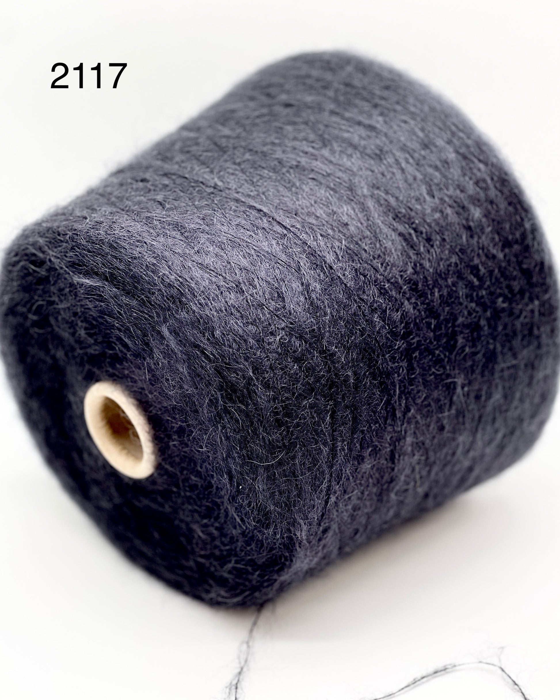 Elite iDOKNiT luxury lace weight yarn, AURORA by Filcom Italy. 70% super kid mohair and 30% silk blend, Nm 8500. Authentic Italian-made fluffy yarn with a dreamy halo and elegant silk core curated by iDOKNiT for professional knitting