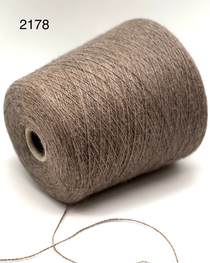 Exclusive iDOKNiT lace weight cashmere yarn, FLEECE GARZATTO by Cariaggi Italy. 100% pure carded cashmere with an Nm 2/12 count, providing 600m per 100g. Authentic Italian-made luxury fiber curated by iDOKNiT for lightweight, breathable knits that develop a beautiful soft bloom after washing.