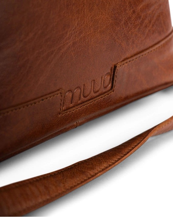 muud Cleo genuine leather box style crossbody project bag from iDOKNiT