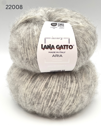 Lana Gatto Aria 50 percent Baby Alpaca 50 percent Extrafine Merino Italian DK weight yarn from iDOKNiT