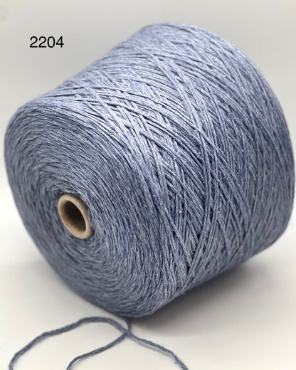 FILCOM SUMMER PUFFO luxury cashmere silk and cotton Italian sport weight chainette yarn for soft summer knitting at iDOKNiT.