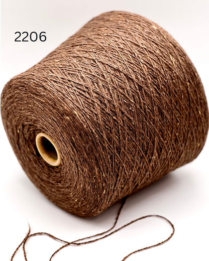 FILCOM TIBET TWEED 50% yak and 50% silk luxury Italian tweed yarn in a fine fingering weight for high-end knitting at iDOKNiT.