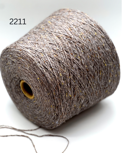 FILCOM TIBET TWEED 50% yak and 50% silk luxury Italian tweed yarn in a fine fingering weight for high-end knitting at iDOKNiT.