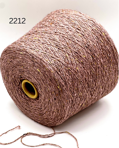 FILCOM TIBET TWEED 50% yak and 50% silk luxury Italian tweed yarn in a fine fingering weight for high-end knitting at iDOKNiT.
