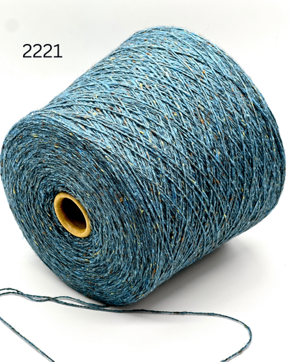 FILCOM TIBET TWEED 50% yak and 50% silk luxury Italian tweed yarn in a fine fingering weight for high-end knitting at iDOKNiT.