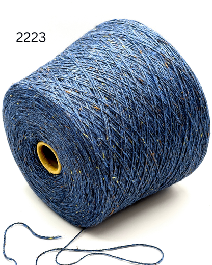 FILCOM TIBET TWEED 50% yak and 50% silk luxury Italian tweed yarn in a fine fingering weight for high-end knitting at iDOKNiT.