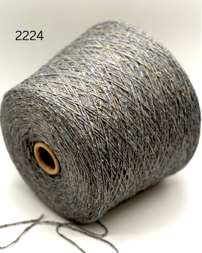 FILCOM TIBET TWEED 50% yak and 50% silk luxury Italian tweed yarn in a fine fingering weight for high-end knitting at iDOKNiT.