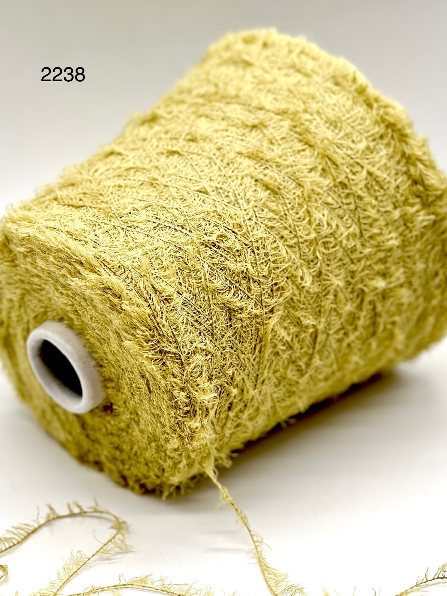 GRASS EYELASH Cotton Yarn, TAGLIATINO, Premium Italian Yarn by G&G Filati, Balls or Cones, Fingering  Weight: 410m/100g (448y/3.52oz)
