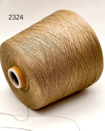 Servizi E Seta LINO MELANGE linen yarn cone 2000m lace weight Italy
100 percent linen melange yarn extra fine Italian thread close up
Italian linen yarn cone for knitting weaving blending melange texture
extra fine linen yarn strand detail breathable summer fiber
lino melange yarn texture close up Servizi E Seta Italy
