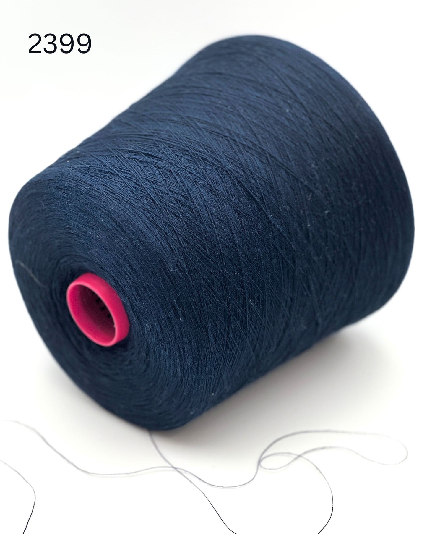 Exclusive iDOKNiT ultra fine lace weight yarn, TAHITI by Botto Giuseppe Italy. A premium smooth mill yarn blend of 50% cotton and 50% merino wool providing 2400m per 100g. Authentic Italian-made luxury fiber curated by iDOKNiT for crisp standalone multi-strand knitting, fine gauge weaving, and carrying as a companion yarn to add structure and elasticity.