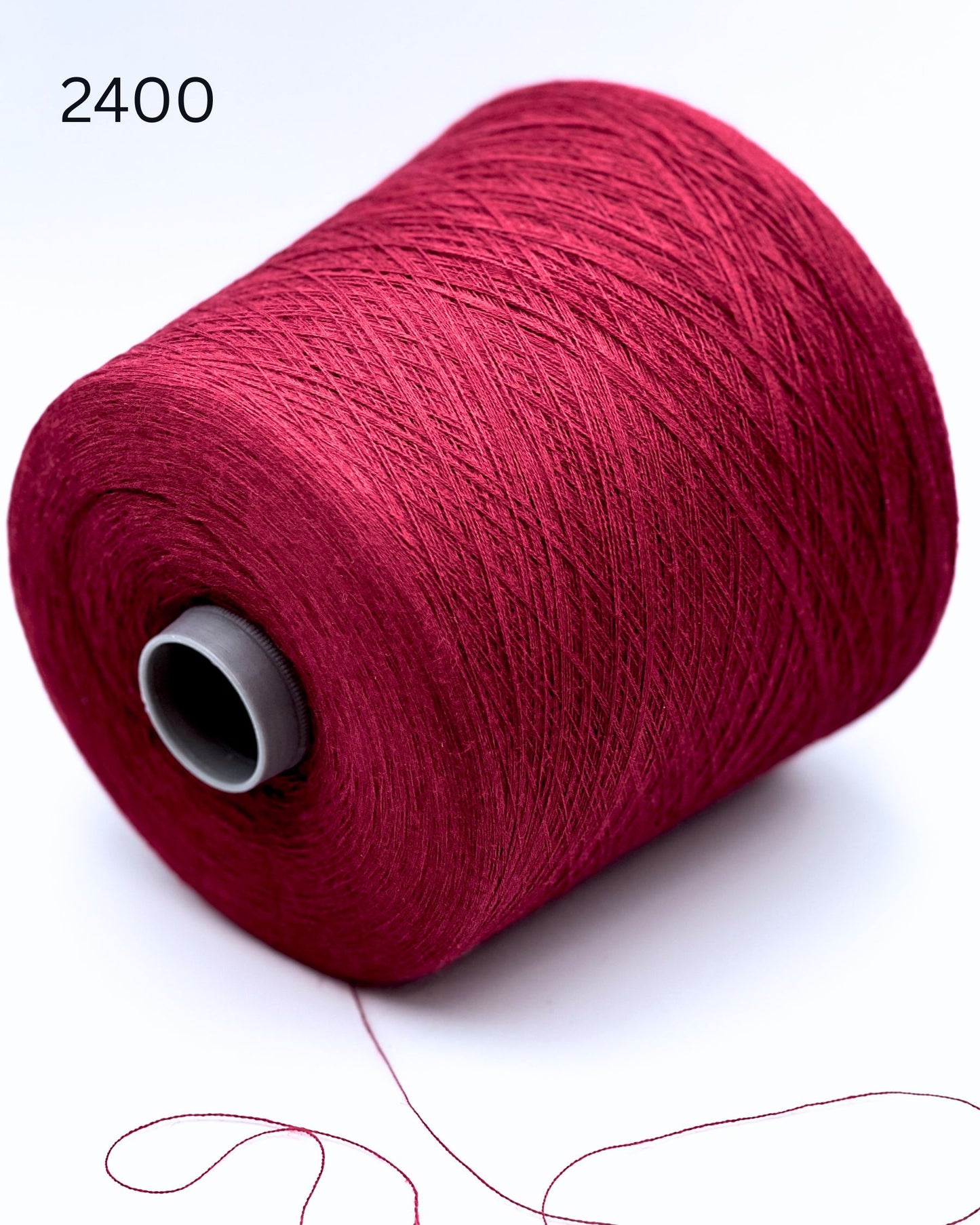 Exclusive iDOKNiT ultra fine lace weight yarn, TAHITI by Botto Giuseppe Italy. A premium smooth mill yarn blend of 50% cotton and 50% merino wool providing 2400m per 100g. Authentic Italian-made luxury fiber curated by iDOKNiT for crisp standalone multi-strand knitting, fine gauge weaving, and carrying as a companion yarn to add structure and elasticity.
