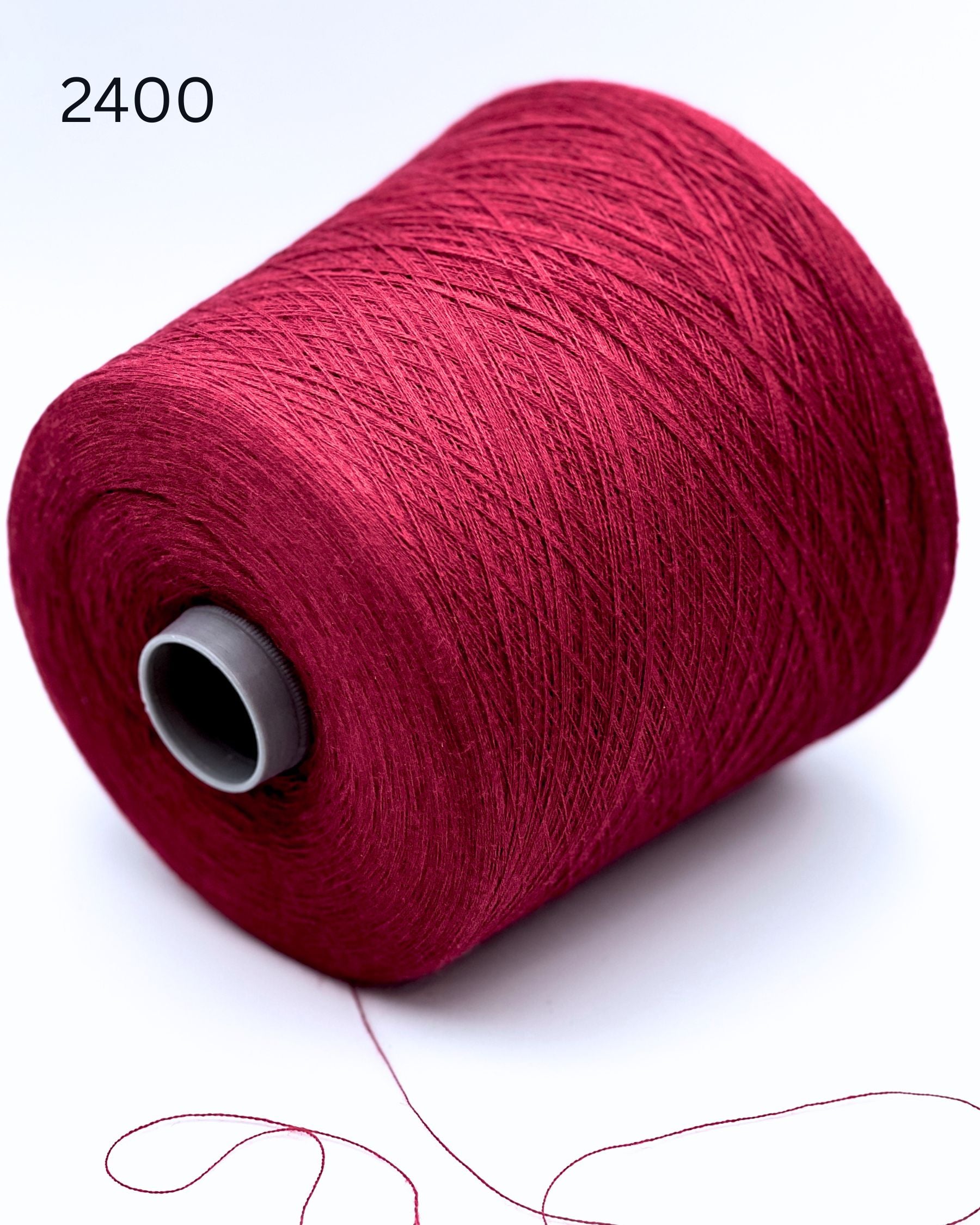 Exclusive iDOKNiT ultra fine lace weight yarn, TAHITI by Botto Giuseppe Italy. A premium smooth mill yarn blend of 50% cotton and 50% merino wool providing 2400m per 100g. Authentic Italian-made luxury fiber curated by iDOKNiT for crisp standalone multi-strand knitting, fine gauge weaving, and carrying as a companion yarn to add structure and elasticity.