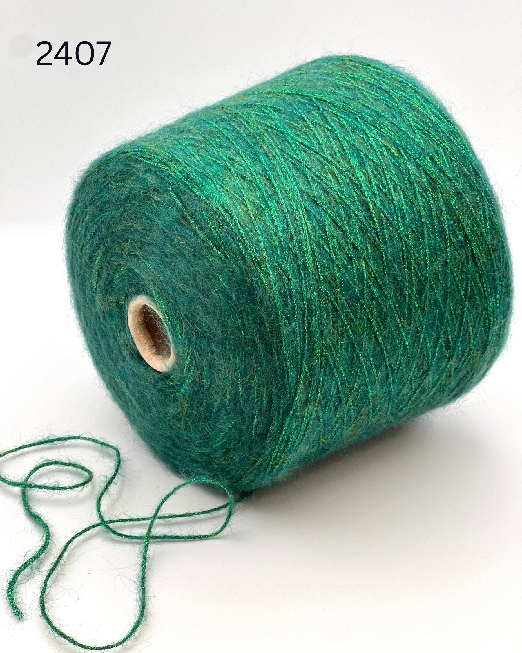 Igea SPARKLING luxury superkid mohair and wool blend Italian chainette yarn with integrated glitter sparkle for holiday knitting at iDOKNiT.